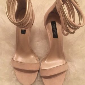 White House black market pale pink sandals
